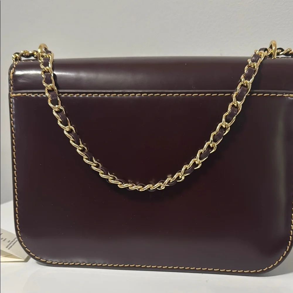 Tory Burch Brown Shoulder Bag with Gold Hardware - Picture 3 of 9